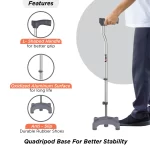 Vissco Avanti L Shape Quadripod Stick - Image 2