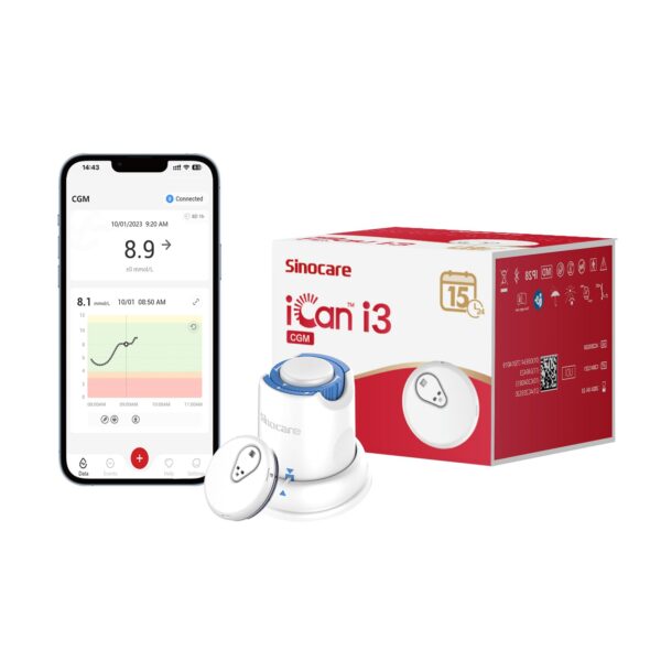 Sinocare iCan i3 CGM (continuous glucose monitoring)